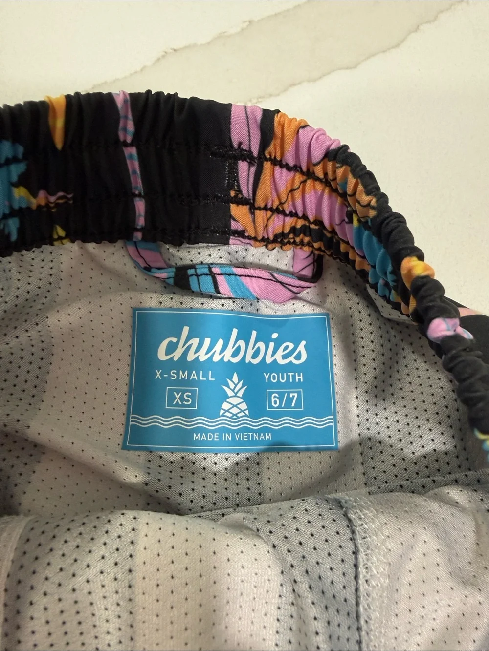 Boys Chubbies swim trunks bathing suit youth 6/7 XS
